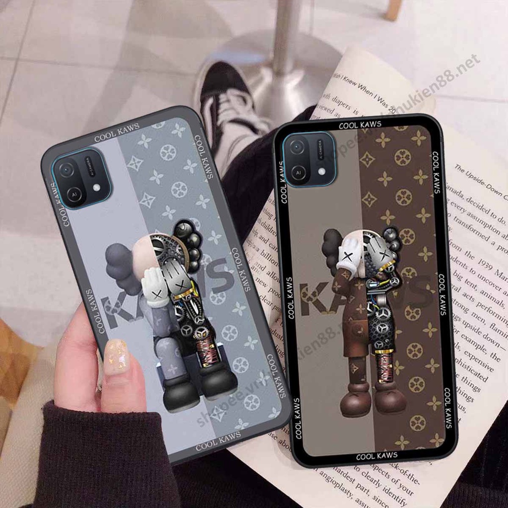 Ốp Oppo A16k bear, k@ws thương hiệu phong cách ốp lưng thời trang cao cấp