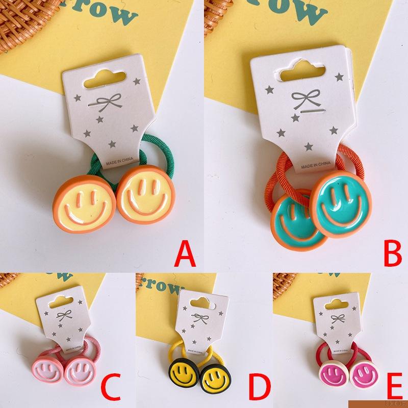 Dây buộc tóc cao su mềm co giãn họa tiết hoạt hình dễ thương cho bé gái