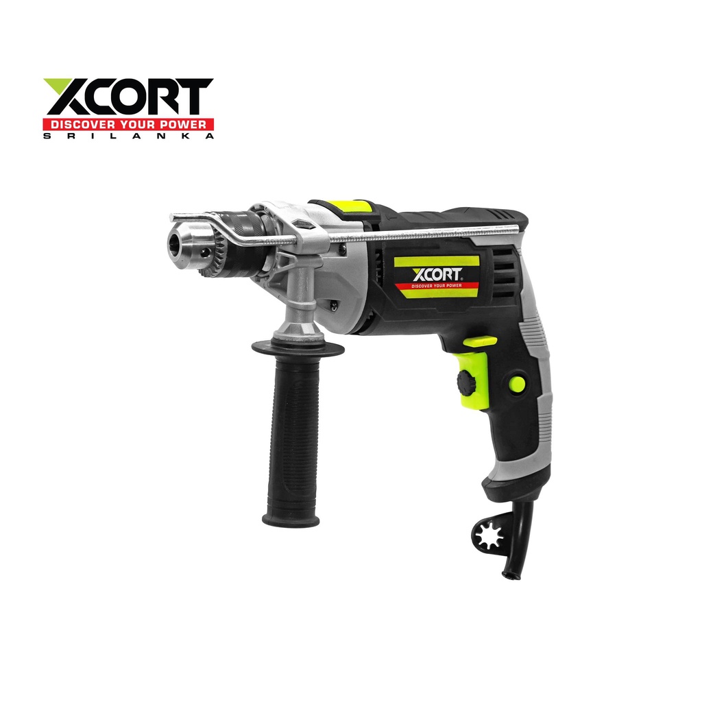 Máy khoan cầm tay 1000W XCORT khoan đầu cặp 13 ly lõi đồng có đảo chiều, điều chỉnh tốc độ