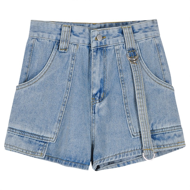 Quần short jeans có túi Ulzzang