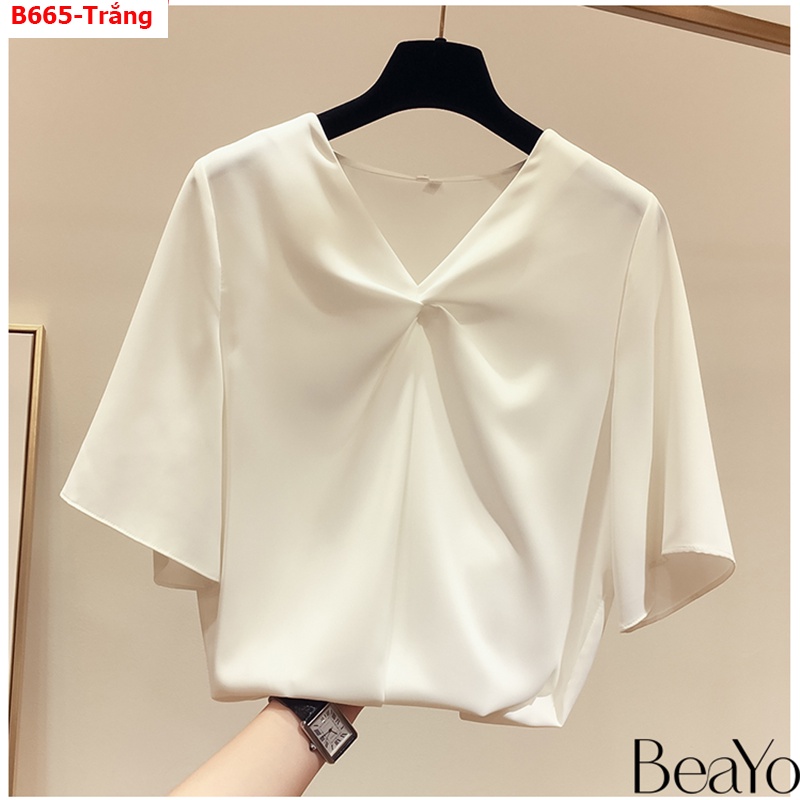 B665 ÁO SƠ MI KIỂU XOẮN SANG TRỌNG