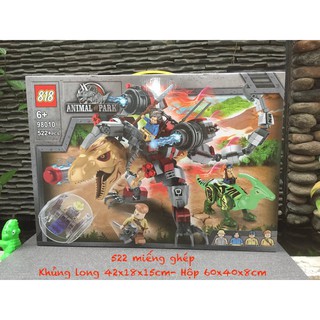Bộ lego 522 miếng - lắp ráp khủng long bạo chúa t-rex