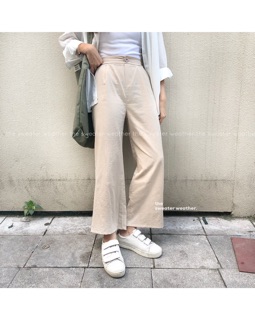 Quần culottes đũi cạp cúc