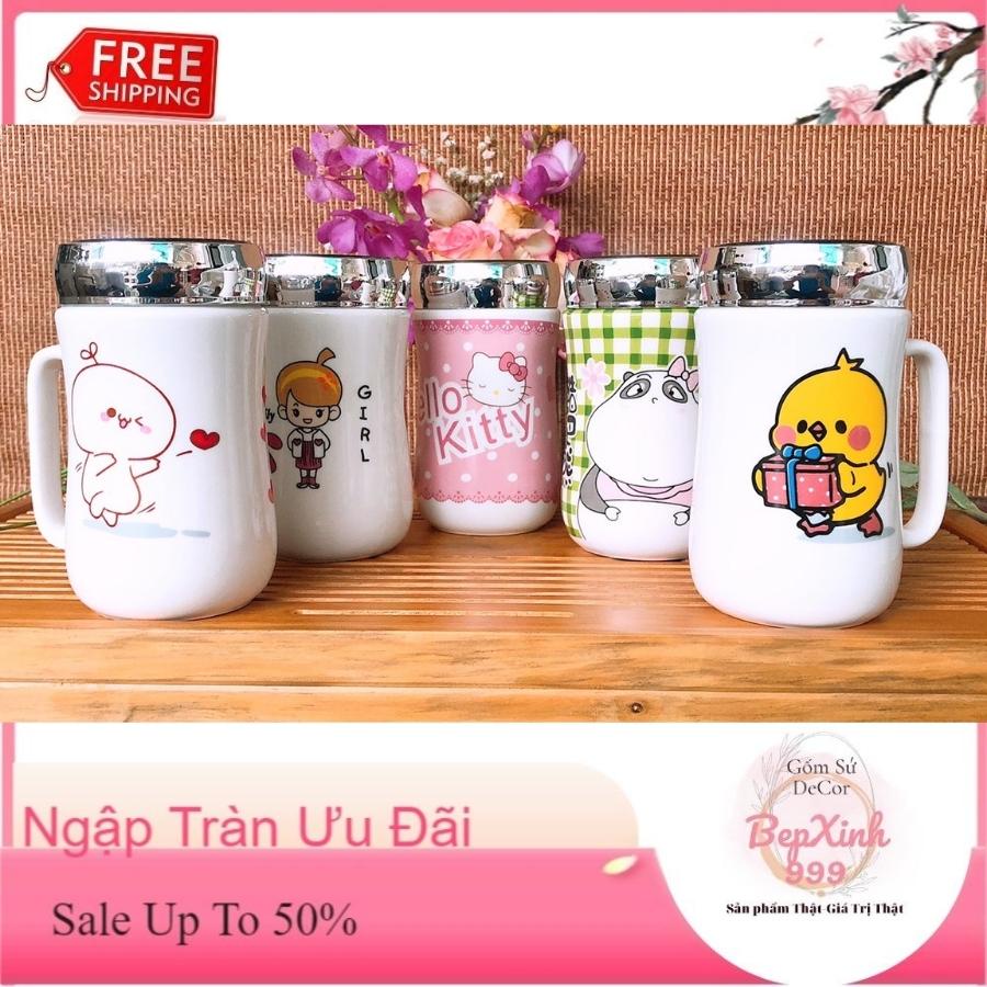 Bình Đựng Nước 🧂 Bình Giữ Nhiệt 🧂 Siêu Cute Animal - Nhiều Họa Tiết.B135