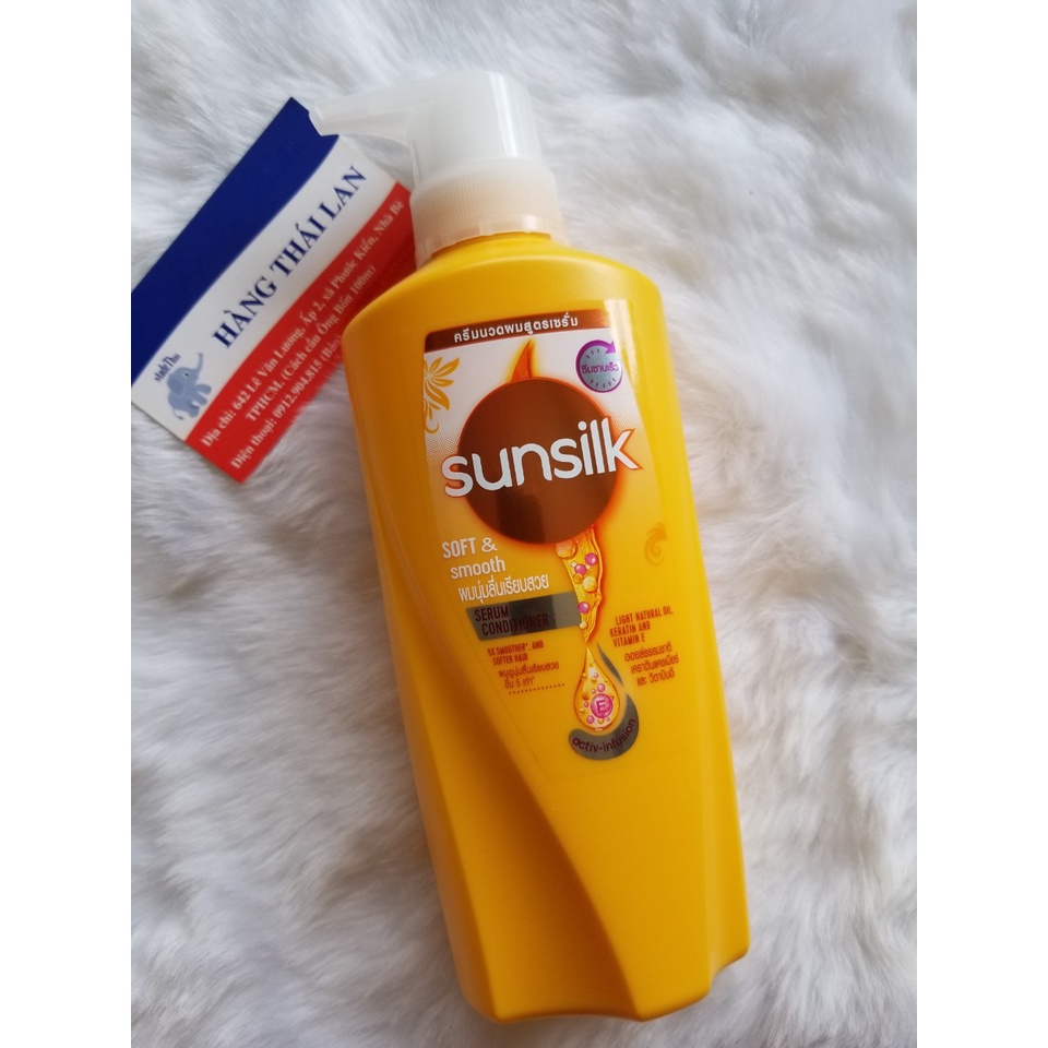 DẦU GỘI, Dầu xả SUNSILK THÁI LAN  450ml- Màu Vàng