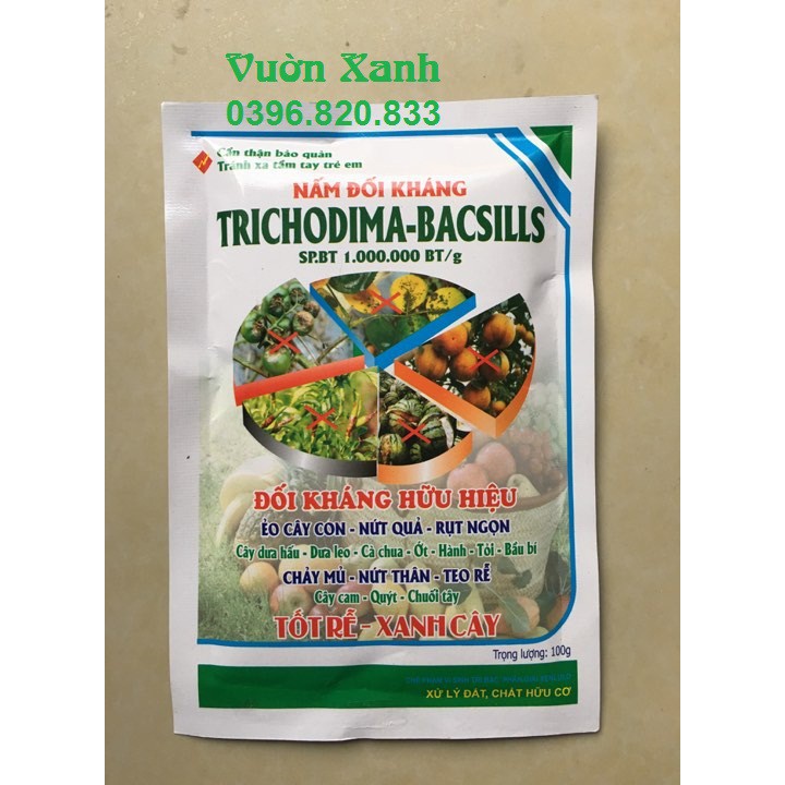 SIÊU RẺ - Chế phẩm Trichoderma dùng tưới cây, trộn giá thể phòng trừ nấm bệnh hàng nhập khẩu.