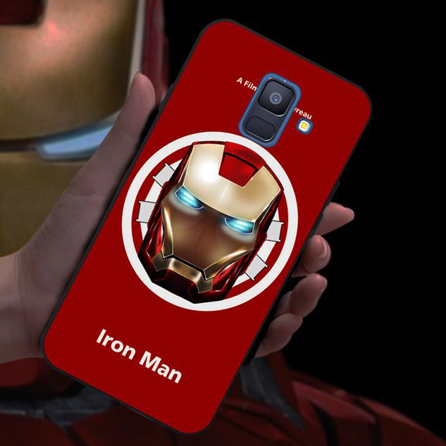 Ốp điện thoại in hình Iron Man chống va đập cho Samsung J2 Note 3 4 5 8 9 A5 A6 A8 A9 Star Pro Plus 2018