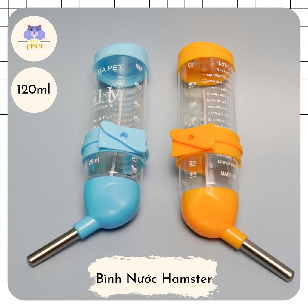 [Phụ Kiện] Bình Nước Cho Hamster 🥛 80ml - 120ml