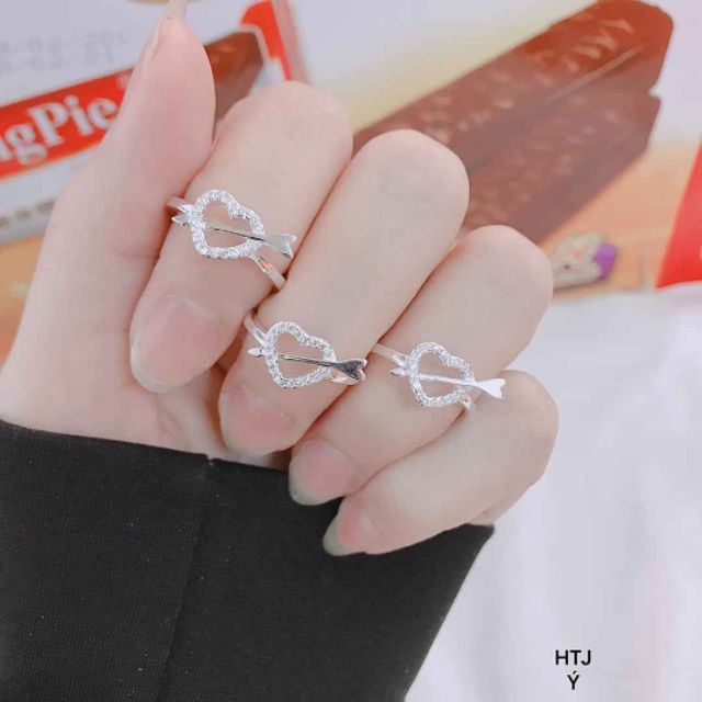 Nhẫn tim bạc ta