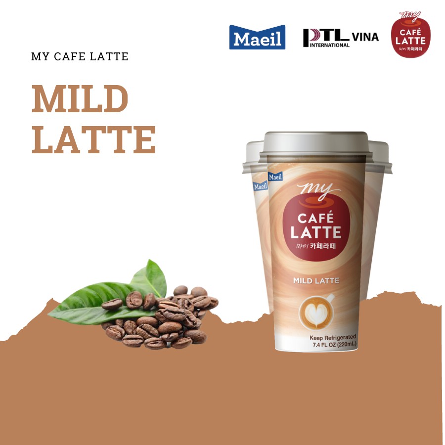 Cà Phê Uống Liền MAEIL My Café Latte Nhập Khẩu Hàn Quốc, Hương Vị Thơm Ngon 220ml