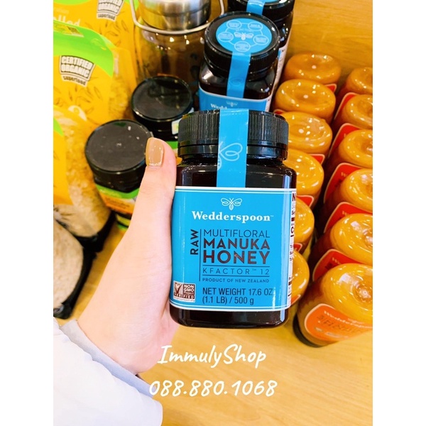 Mật ong Manuka Kfactor 12 - 16 tương đương UMF 15 và 400 MGO
