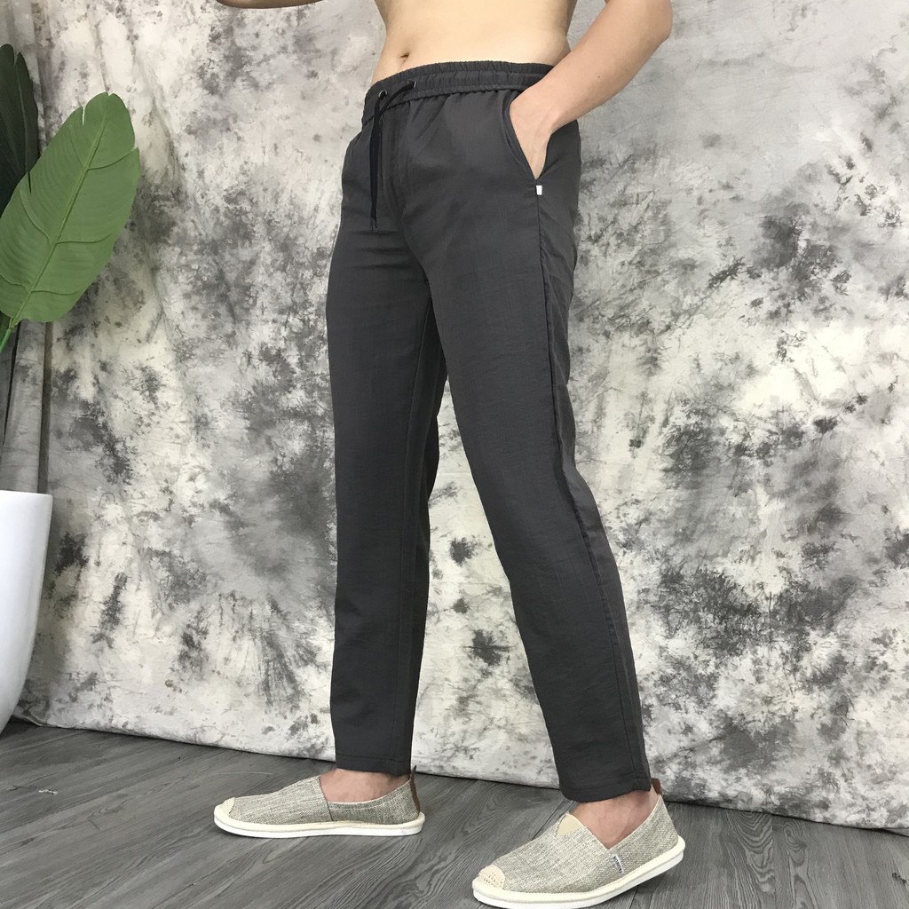 Quần đũi nam dáng dài ống suông