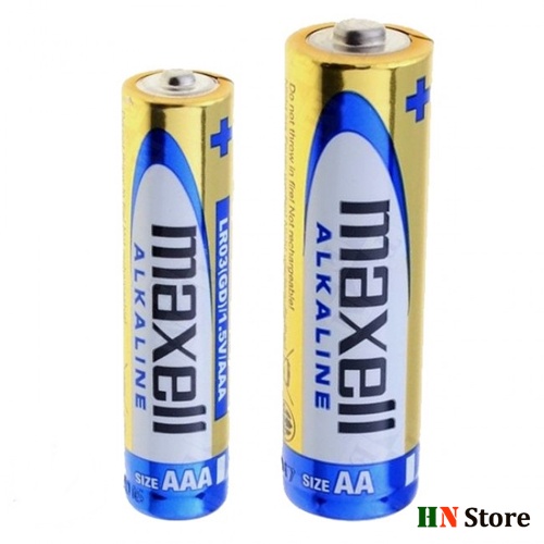 Vỉ 2 Viên Pin AA - AAA (Pin Tiểu) Maxell Alkaline Chính Hãng Cho Chuột Không Dây, Đồng Hồ, Điều Khiển