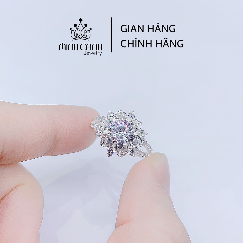 Nhẫn Bạc Nữ Hoa Sen Quốc Hoa - Minh Canh Jewelry