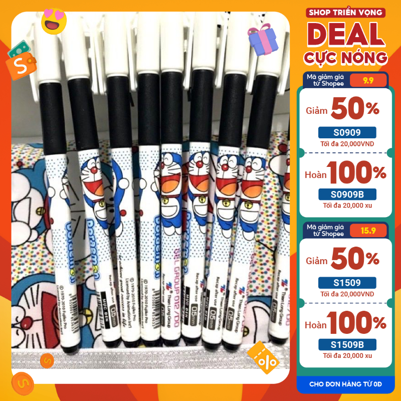 BÚT MỰC NƯỚC THIÊN LONG ĐOREMON NÉT 0.5 HÀNG CHÍNH HÃNG