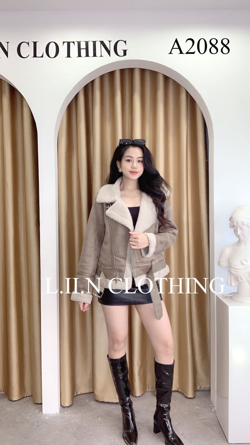 Áo khoác Da Lộn Lót Lông ấm áp thời trang thu đông Liin Clothing A2088 | BigBuy360 - bigbuy360.vn