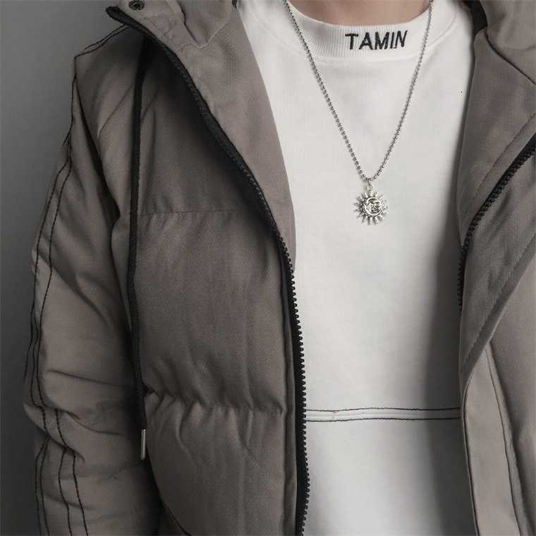 Vòng cổ Thẻ Tròn Mặt Hình Mặt Trăng / Mặt Trời Bằng Hợp Kim Phong Cách Harajuku