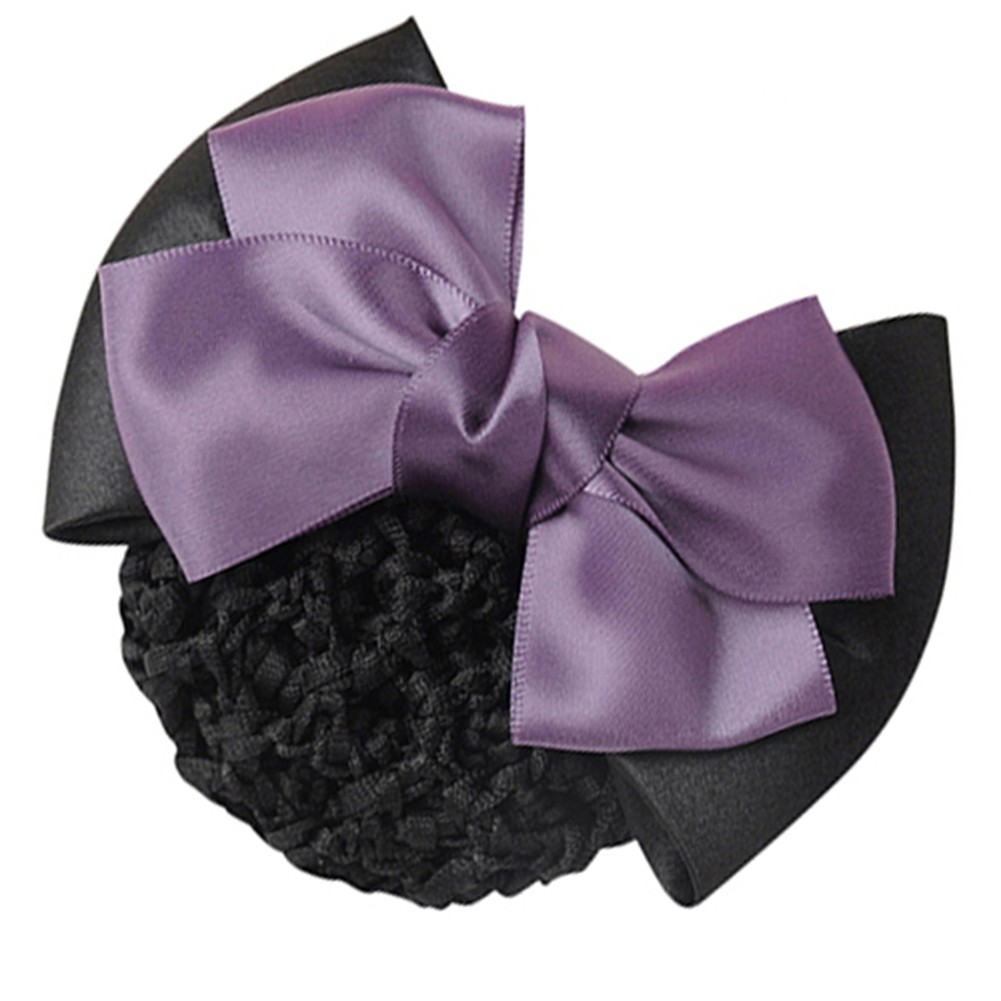 Kẹp lưới búi tóc đính nơ xinh xắn cho nữ