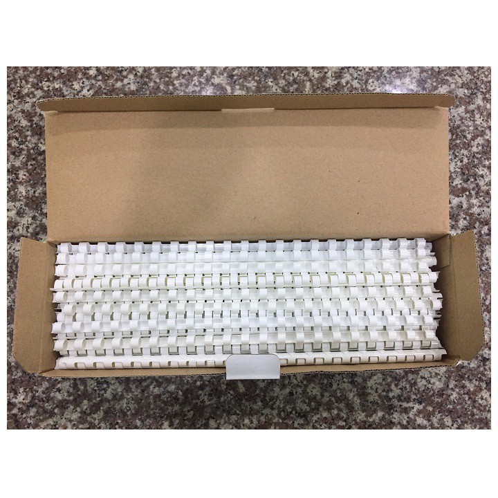 Lò xo nhựa 8mm đóng 40 tờ (Hộp 100 chiếc)