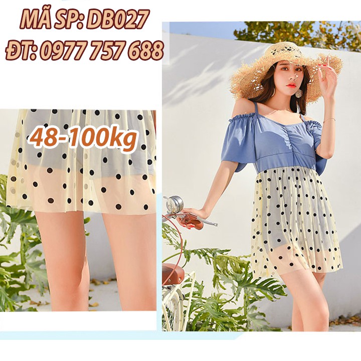 Đồ bơi chấm bi trẻ trung quyến rũ kín đáo DB027 | BigBuy360 - bigbuy360.vn