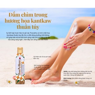 KEM CHỐNG NẮNG, DƯỠNG ẨM CHIẾT XUẤT GỖ THANAKHA MYANMAR CHAI TO