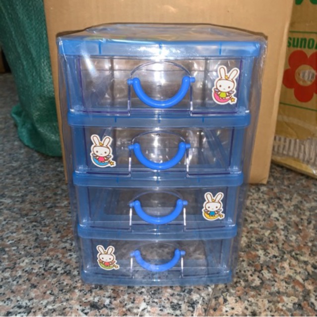 Tủ đựng mỹ phẩm, đựng đồ cá nhân mini 4 tầng