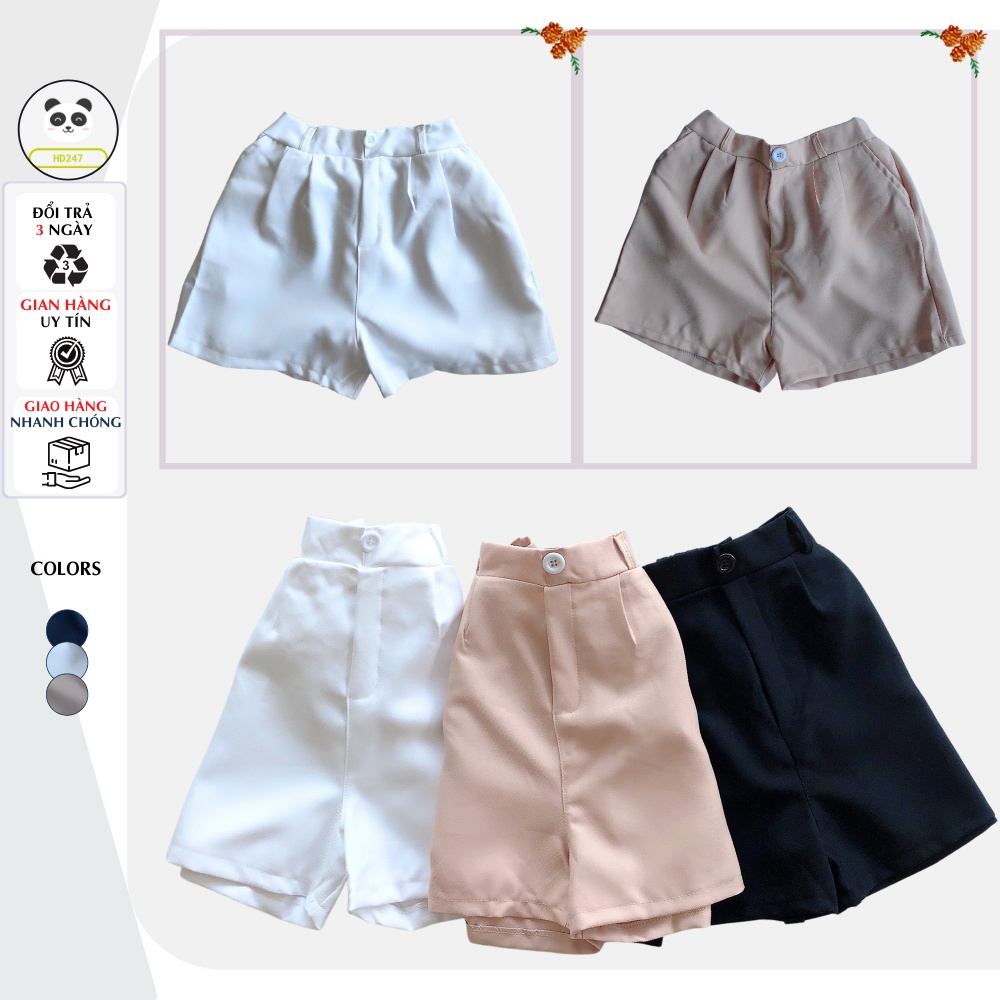quần short nữ lưng chun dễ mặc chất liệu thun tuyết mưa thời trang 0090