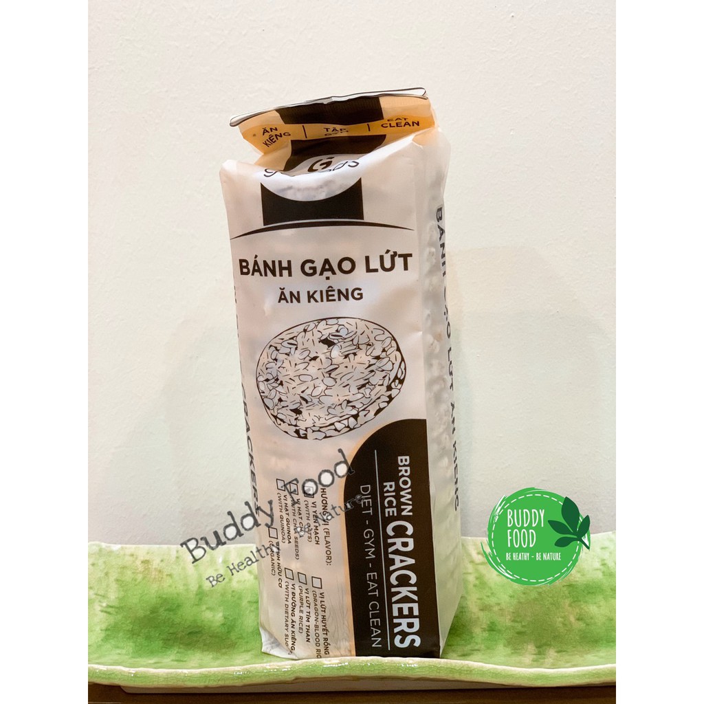 Combo 2 Gói Bánh Gạo Lứt Nguyên Hạt Không Đường Không Muối Eat Clean Healthy | BigBuy360 - bigbuy360.vn