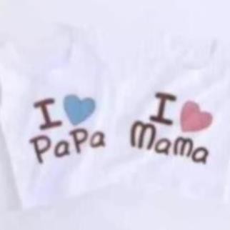 ÁO BA LỖ CHO BÉ TRAI BÉ GÁI MẪU I LOVE MAMA, PAPA