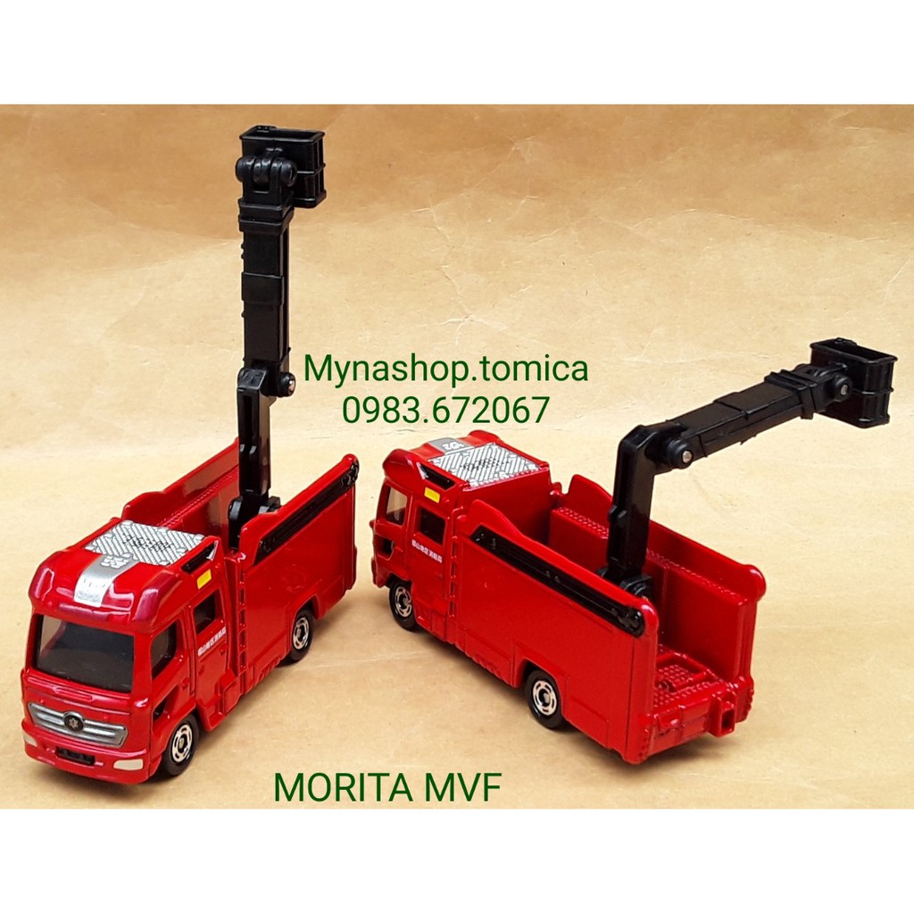 Xe mô hình tĩnh tomica - Morita MVF (xe sửa điện) (màu đỏ, đen).