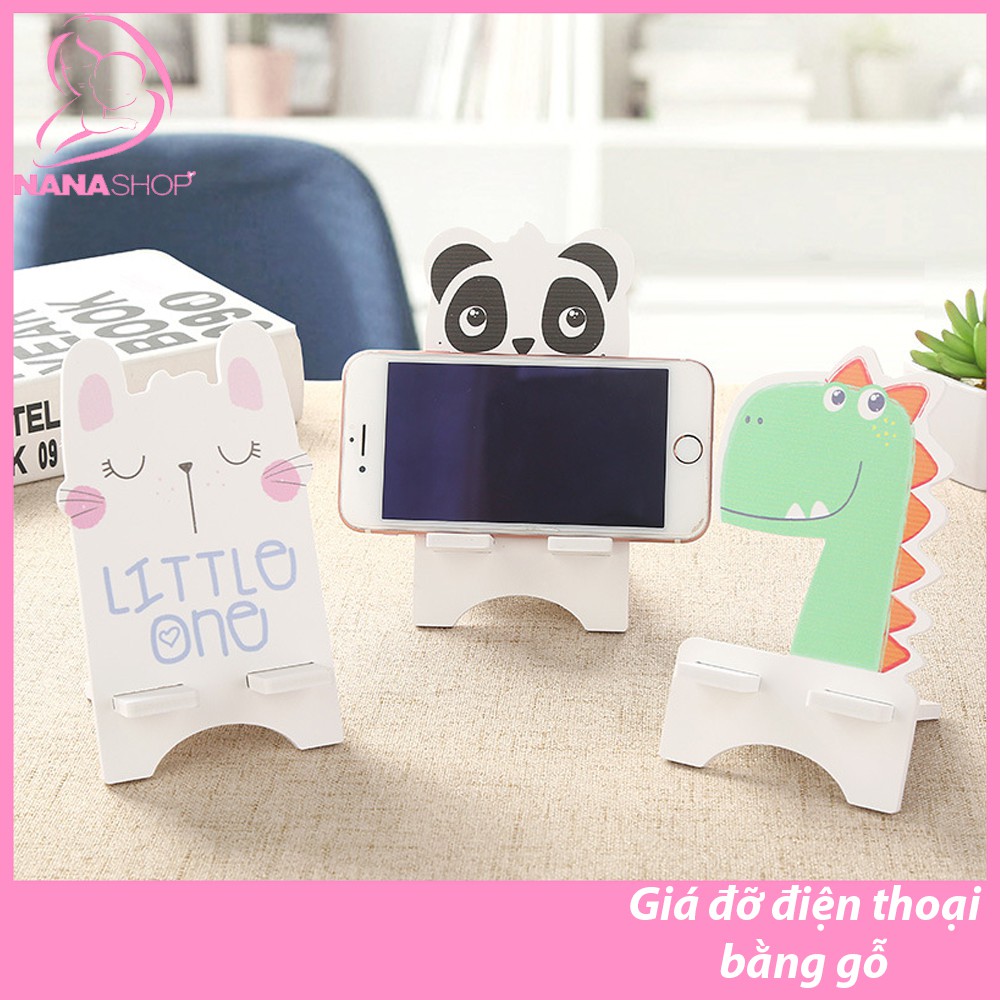 Giá Đỡ Điện Thoại / Máy Tính  Bảng Để Bàn Bằng Gỗ Đa Năng NA0600