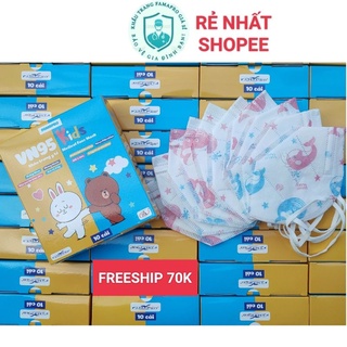 Thùng 1000c và 500c khẩu trang vn95 kids famapro chính hãng cho bé từ 4-8 tuổi