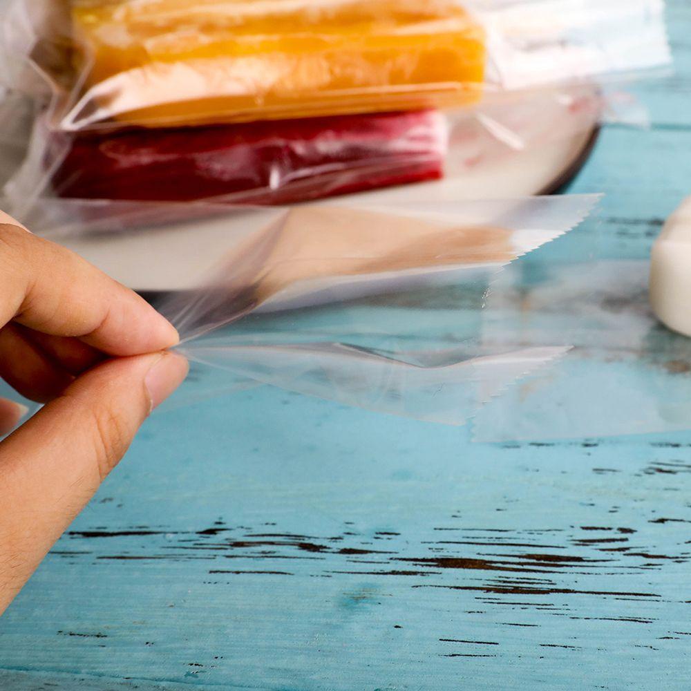 Set 100 Túi Nhựa Trong Suốt Đựng Kem Để Tủ Lạnh