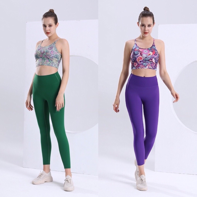 Bộ Tập Yoga Gym 3DBra Thổ Cẩm S70 (hàng Quảng Châu cao cấp)