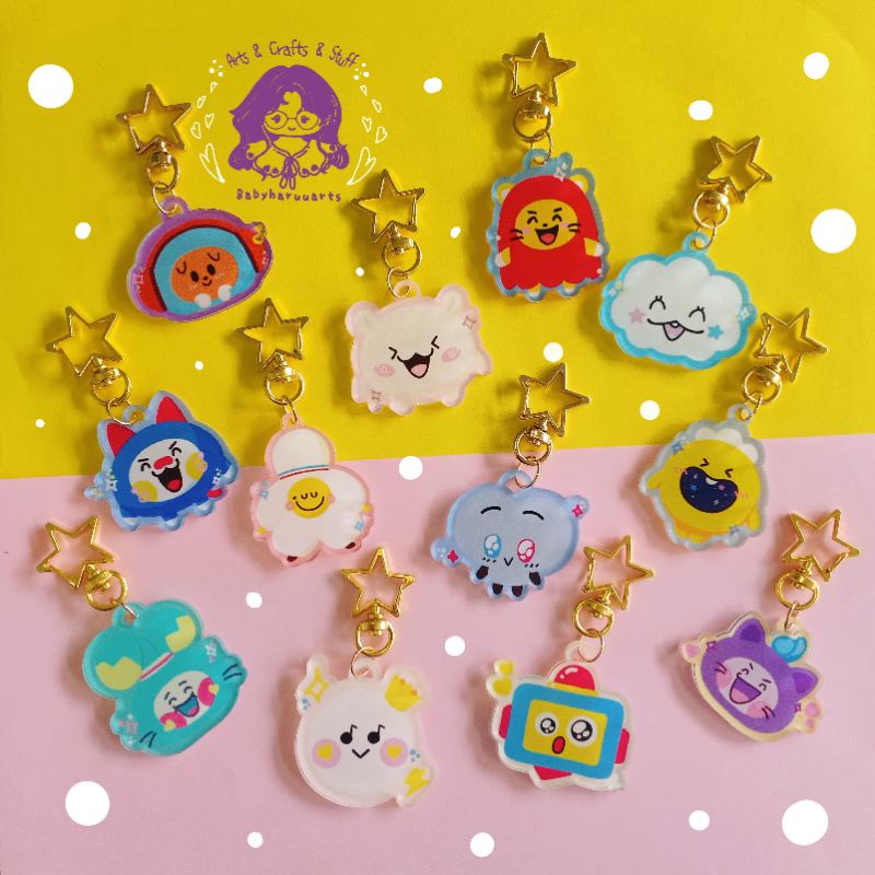 Babyharuarts TRUZ Móc Khóa Acrylic Hình Kho Báu