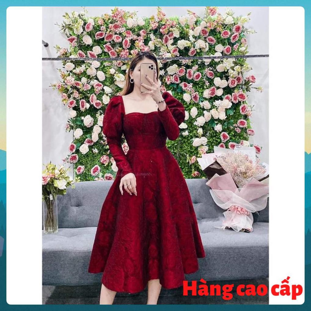 (Hàng cao cấp) Đầm dự tiệc dáng dài chất gấm siêu sang - Rister Dress