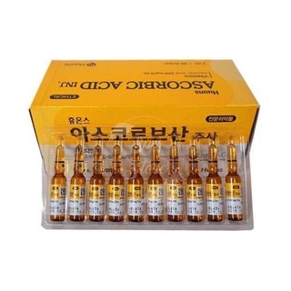 Vitamin C Hàn vỉ 10 ống chuyên dùng mix cấy tảo hồng sâm trông spa tmv