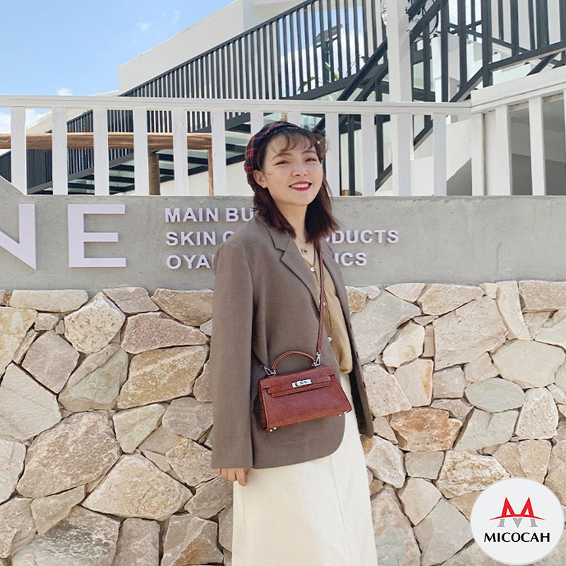 Túi Xách Nữ Đeo Chéo Đeo Vai MICOCAH Kiểu Dáng Thời Trang Phối Vân Da Rắn Siêu Đẹp MC15 - Micocah Mall | BigBuy360 - bigbuy360.vn