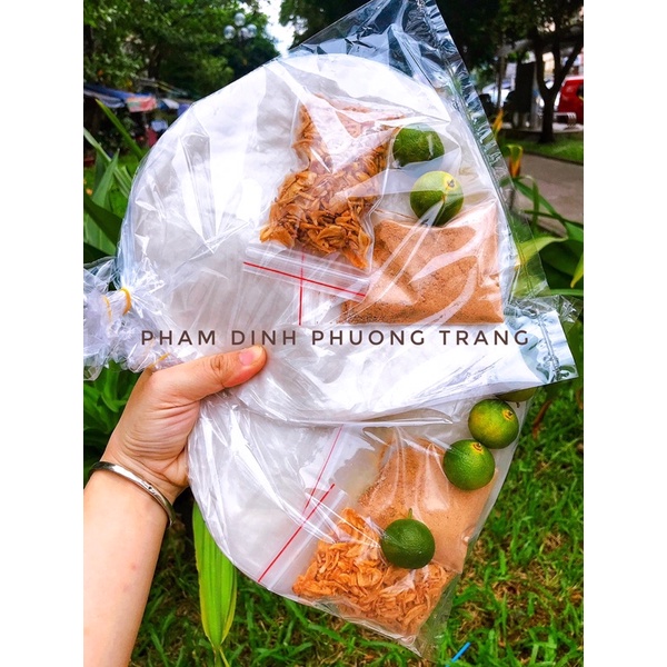 [COMBO SIÊU NGON] Bánh Tráng Phơi Sương Cuốn Muối + Hành Phi