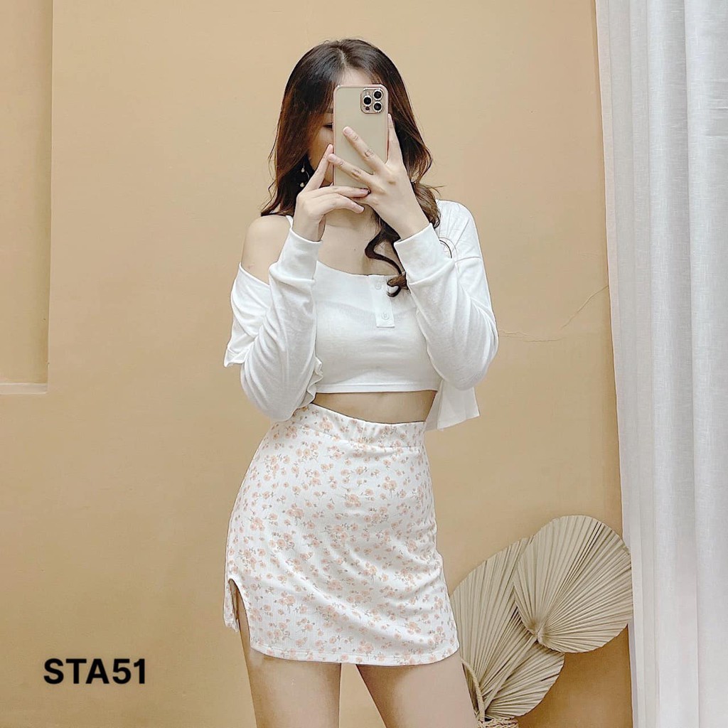 (MẪU MỚI-FREESHIP) SET CHÂN VÁY HOA 3 MÓN❤️ CHIBEST_STA51 | BigBuy360 - bigbuy360.vn
