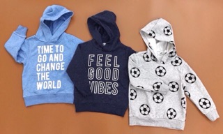 ÁO HOODIE H&M SIZE 1-10T