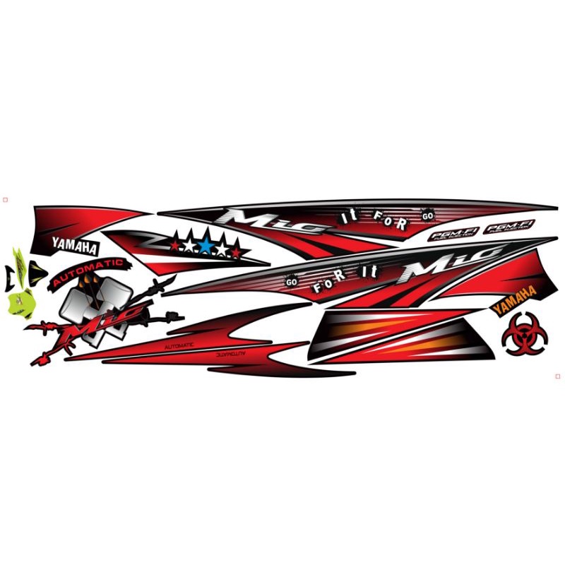 Tem rời dán xe mio nhỏ xe đen