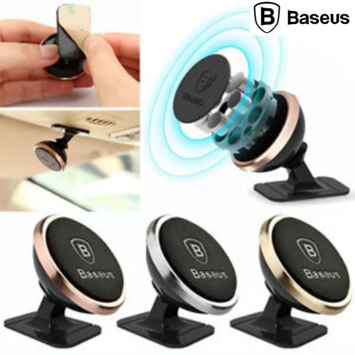 Giá đỡ điện thoại ô tô hợp kim nhôm, nhựa ABS hút nam châm Baseus SUGENT-NT