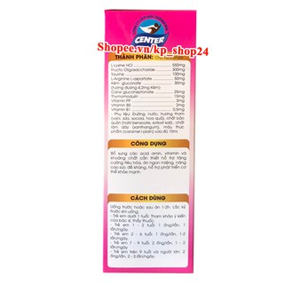 ✅ [CHÍNH HÃNG] Siro ăn ngon Center Baby Plus Gold - Hỗ trợ bé ăn ngon, tăng cường hấp thu, tiêu hóa tốt, bổ sung lysine