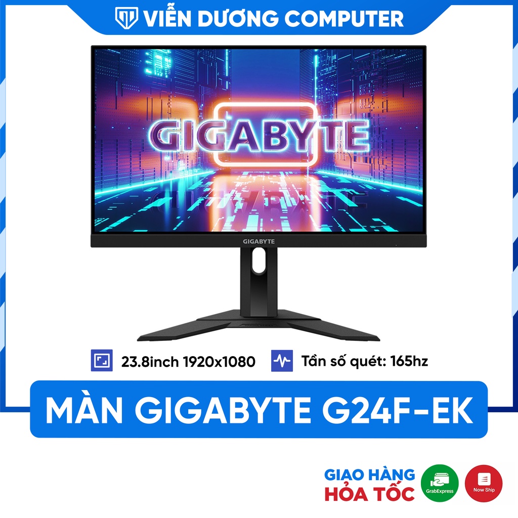Màn hình GIGABYTE G24F-EK 23.8 inch (FHD/IPS/165Hz/1ms/300nits/HDMI + DP) bảo hành 36 tháng Viễn Dương Computer