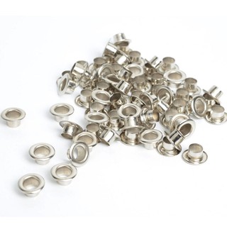 FREESHIP ĐƠN 99K_ 100pcs Metal Eyelet Scrapbooking DIY Embelishment Garment Craft Silver