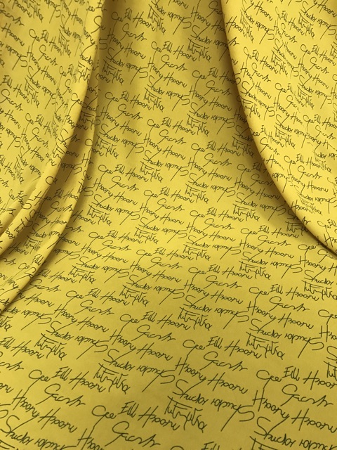 Vải lụa hàn châu chữ cao cấp