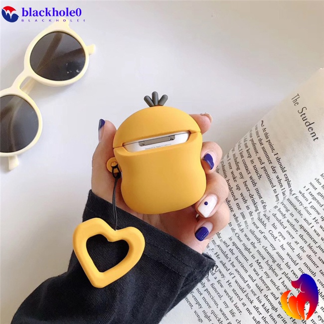 BH 3d Hearphone Case Cute Cartoon Duck Silicone Protective Case Compatible For Airpods 1/2 Universal Pokemon Shockproof