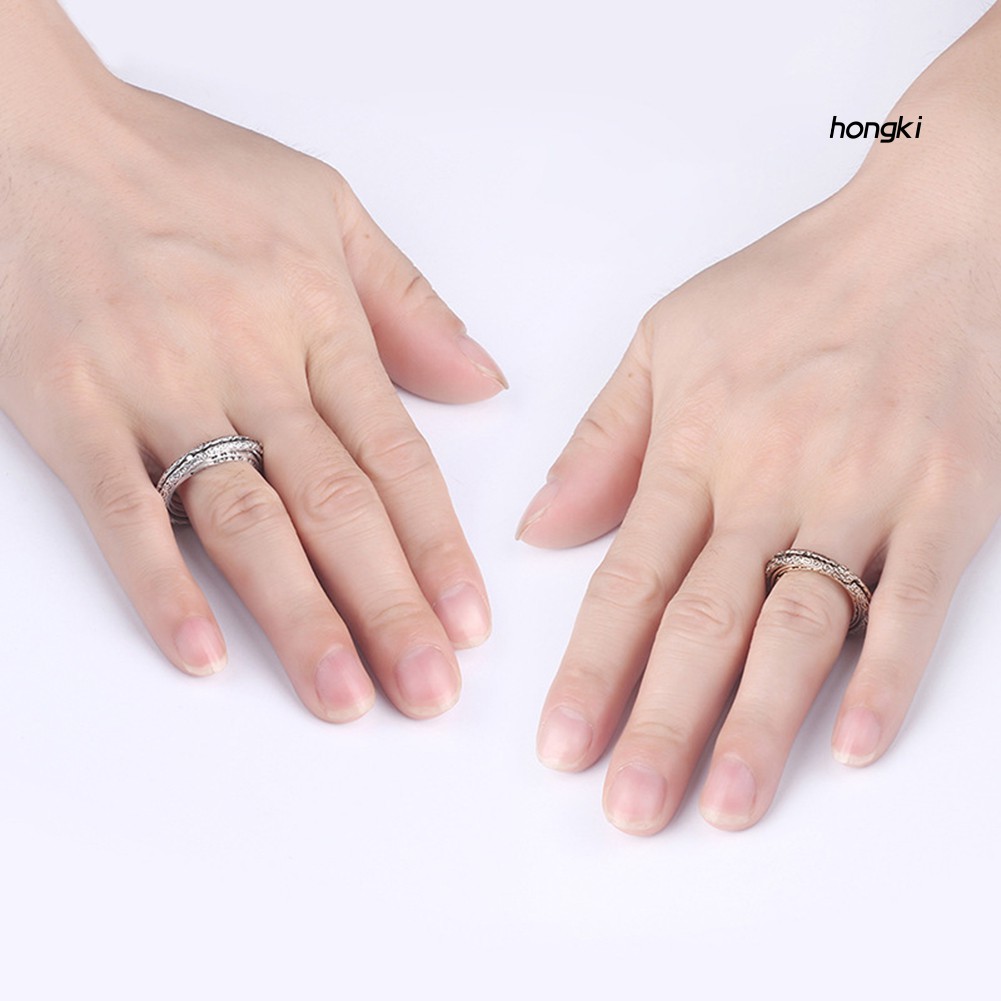 Nhẫn Hợp Kim Hình Tròn Phong Cách Vintage Cho Nam Và Nữ