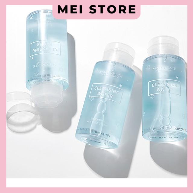 Nước tẩy trang Cleansing Water 300ml làm sạch sâu MayCreate nắp trắng